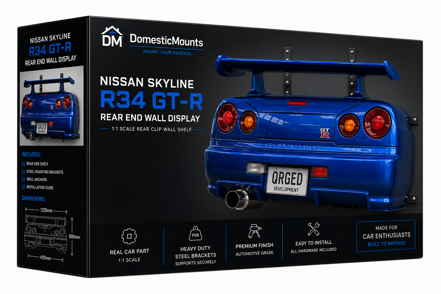 Nissan Skyline R34 GT-R Rear End Wall Display