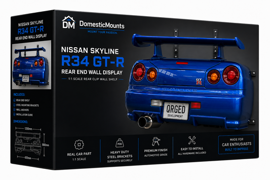 Nissan Skyline R34 GT-R Rear End Wall Display